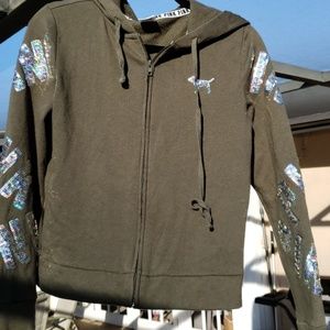 XS victoria secret jacket sweater sequin